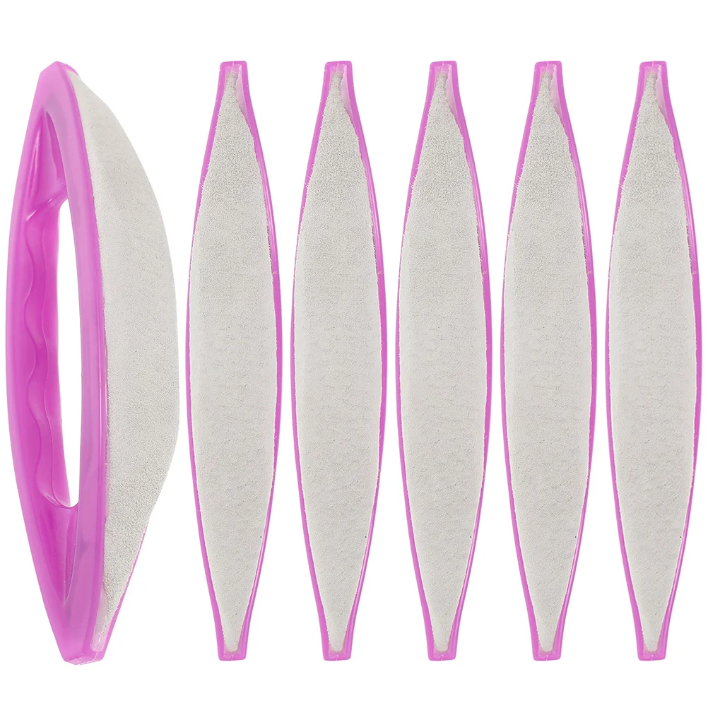 Pulidor de tampones para decoración de uñas, tira de lima de mano de Material Premium para uñas postizas naturales, herramientas de depilación para manicura, 6 uds.
