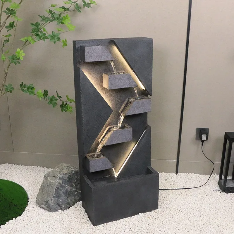 GZ-17 modern minimalist home decoration ornaments courtyard balcony circulating water fortune ornaments
