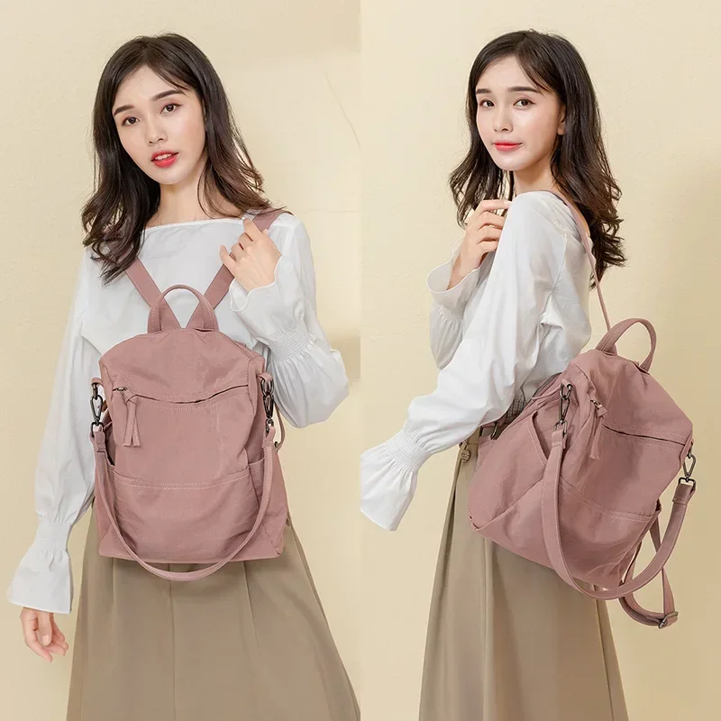 New Fashion Backpack Waterproof Design Oxford All-match Large Capacity Shoulder Bag Handbag Student Bag for Lady Daily