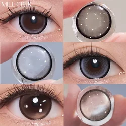 MILL CREEK 1 Pair Contact Lenses for Eyes with Degree Myopia Lenses Cosmetics Black Contact Lens Natural Beauty Pupil Yearly Use
