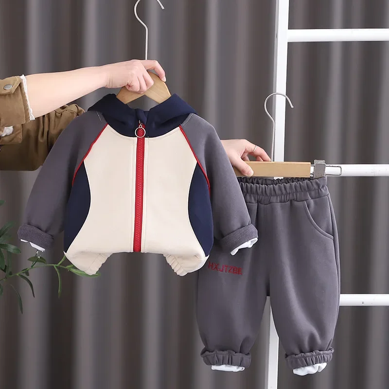 

New Spring Autumn Baby Boys Clothes Children Hooded Jacket Pants 2Pcs/Sets Infant Girls Clothing Toddler Costume Kids Tracksuits