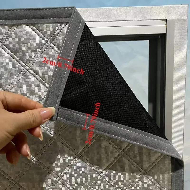 Arched Window Blackout Curtain Thermal Insulated Zipper Door Cover for Winter Warm Energy Saving Home Decor