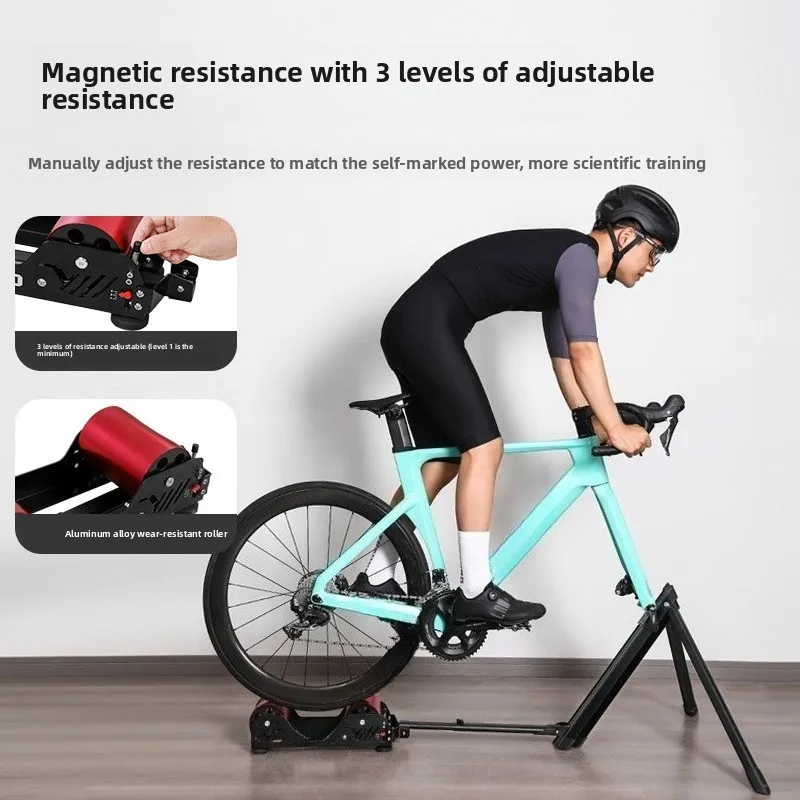 Reluctance roller riding table, road cycling training table, indoor home exercise folding equipment