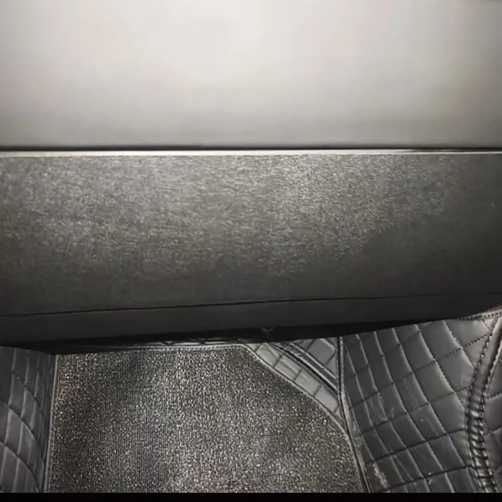 

Glove Box Cover Trim Sticker For Tesla Model Y Juniper 2025-2024 Carbon Fiber Pu Leather Copilot Anti Kick Protection Patch