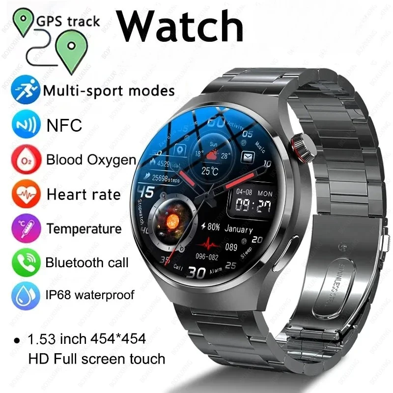 2025 ساعة Xiaomi GPS NFC ساعة ذكية للرجال 360*360 AMOLED شاشة معدل ضربات القلب بلوتوث دعوة مقاوم للماء رجل رياضي Smartwatch #1