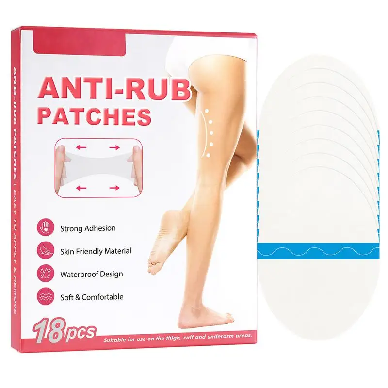 Anti Chafing Stickers 18pcs Transparent Tape for Anti Friction Self-Adhesive Thigh Anti-Wear Paste Heel Anti Wear Sticker