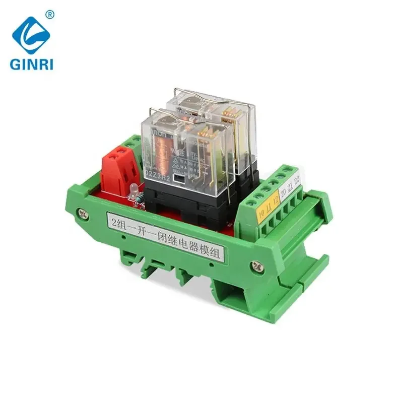 3 قطعة JR-2L1 الكهربائية 24vdc 2 قناة الناتج 2 طريقة PLC التحكم 1NO 1NC NPN و PNP وحدات التتابع المتوافقة