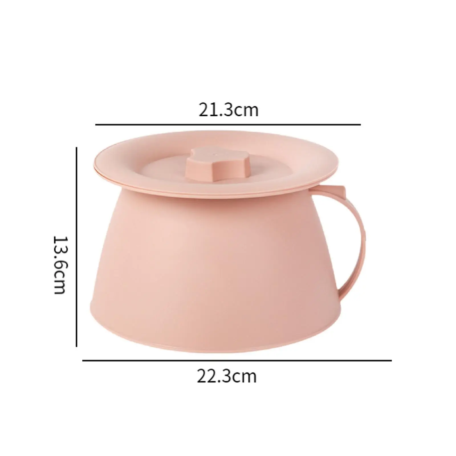 Waterproof Urinal Bag Set Compatible with Household Spittoon PP Chamber Pot with Lid for Outdoor Trips
