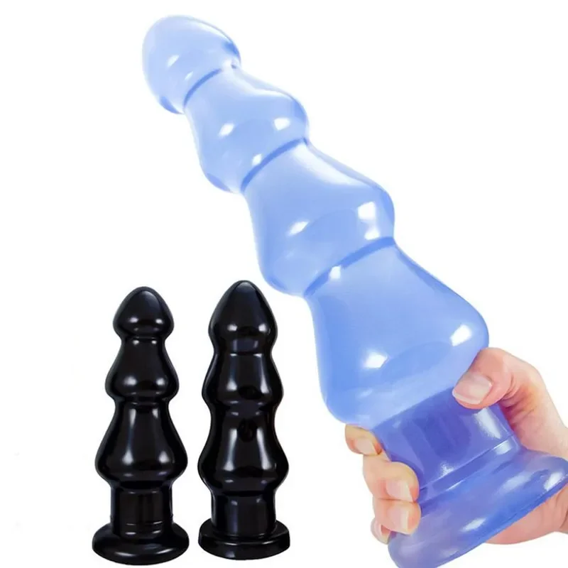 Large Anal Beads ButtPlug Huge Anal Plug Dido Anus Dilator with Suction Cup Prostate Massager Sex Toys for Women Men Masturbator