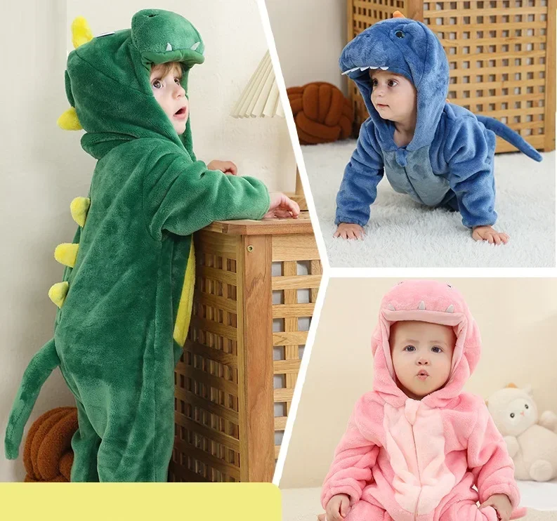 Kigurumi Pajamas for Toddler Baby Clothes Children Outfits Infant Dinosaur Cosplay Costumes Holloween Cosplay Fancy Dress