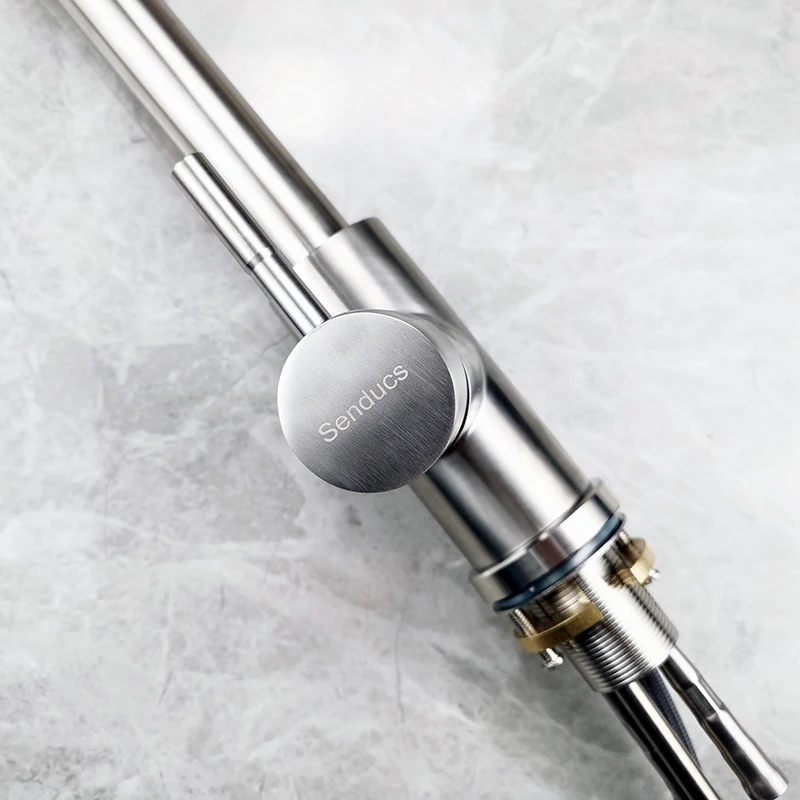 Grifos de fregadero de cocina táctiles de níquel cepillado con grifo mezclador de fregadero de cocina frío y caliente extraíble, grifo de cocina táctil con Sensor inteligente