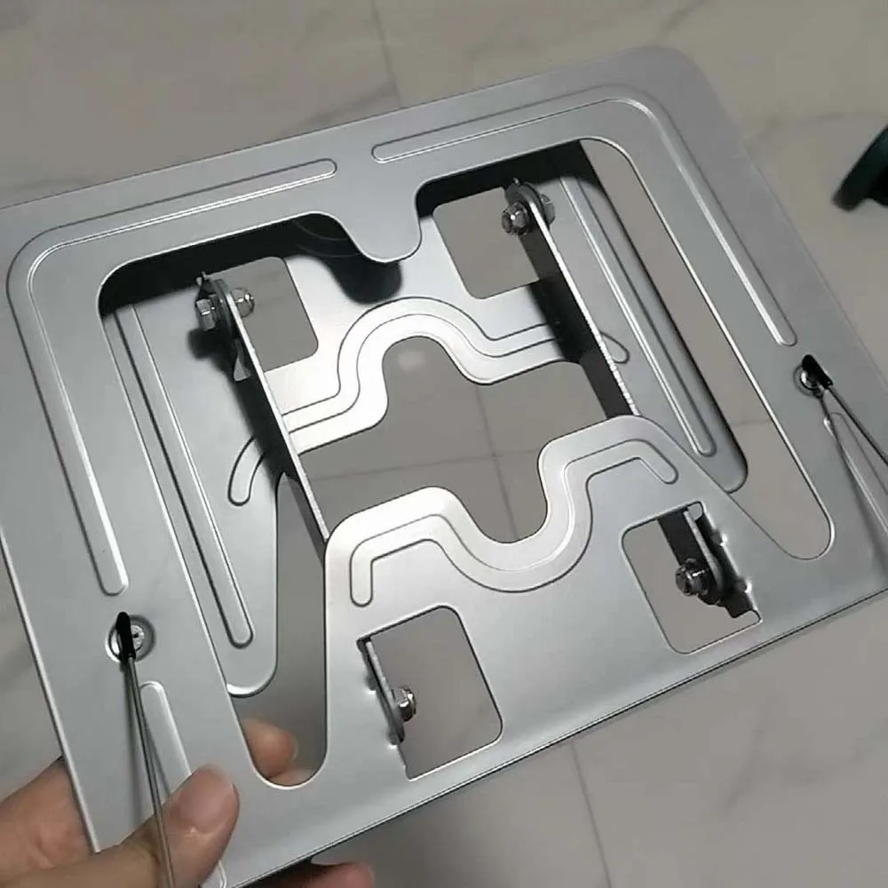 Tablet Stand Full Metal Reading Stand Rotating Foldable Book Holder Sturdy Dual Arm Bookstand Bedside