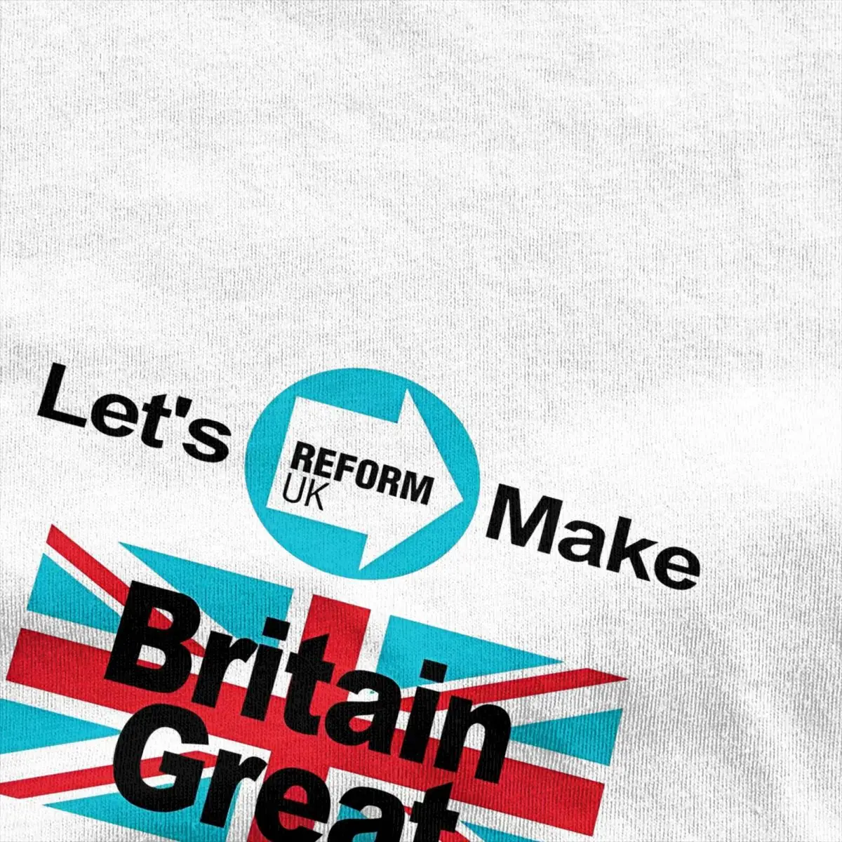 Lets Make Britain Great T-Shirt Beach Reform UK Streetwear T-Shirts Cotton Fashion Tee Shirt Couple Short Sleeves Casual Tops