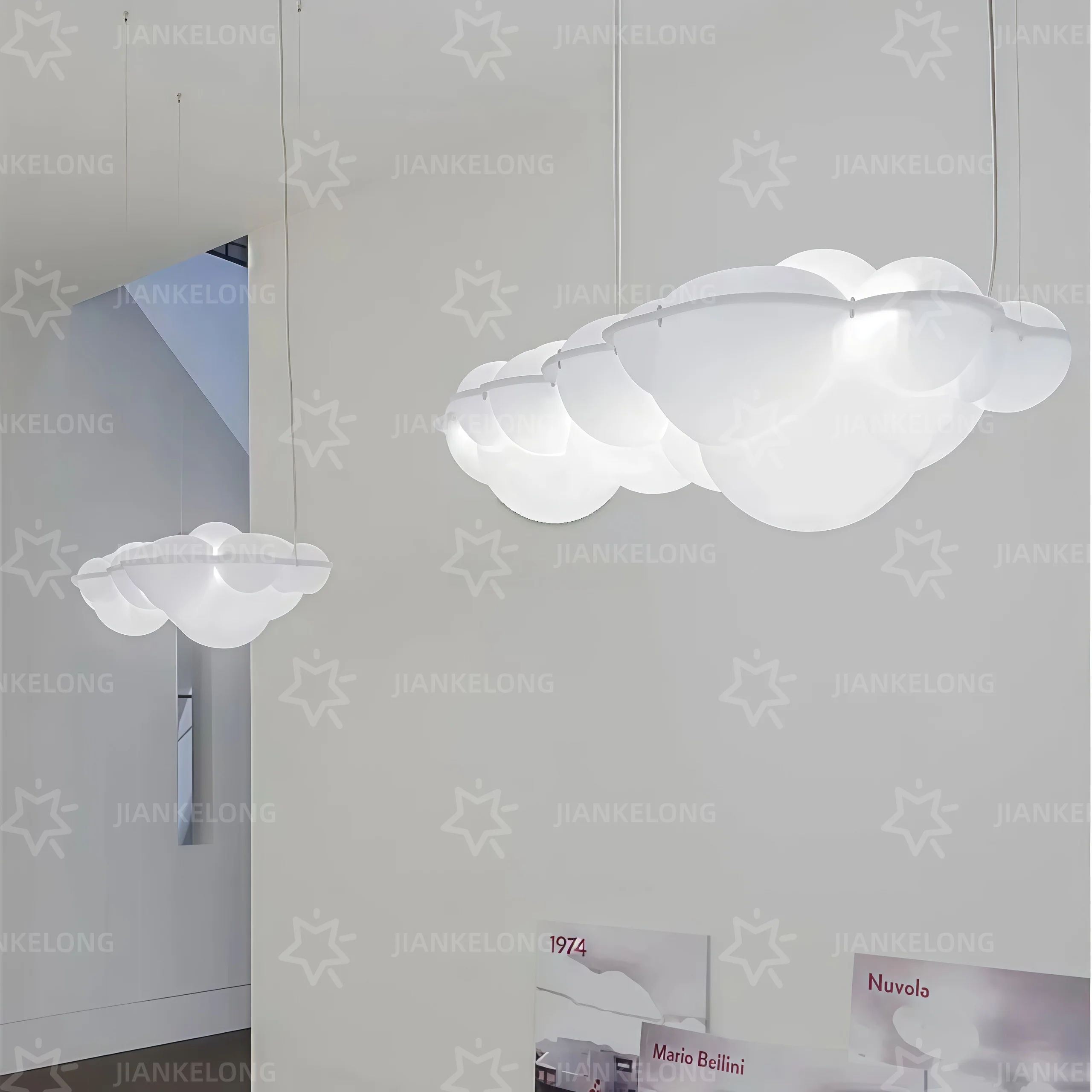 JIANKELONG Nordic cloud chandelier minimalist Italian designer living room bedroom indoor lighting fixtures