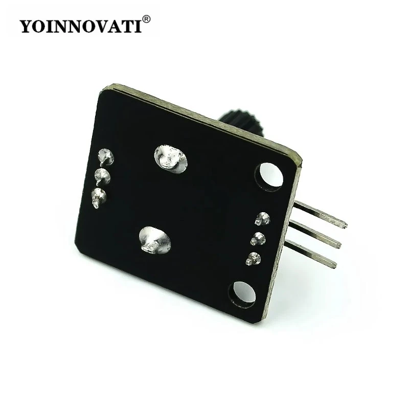 Electronic Building Block Rotary Potentiometer Analog Knob Module Rotary Encoder Module Knob Circuit Board 0-5V Voltage Output