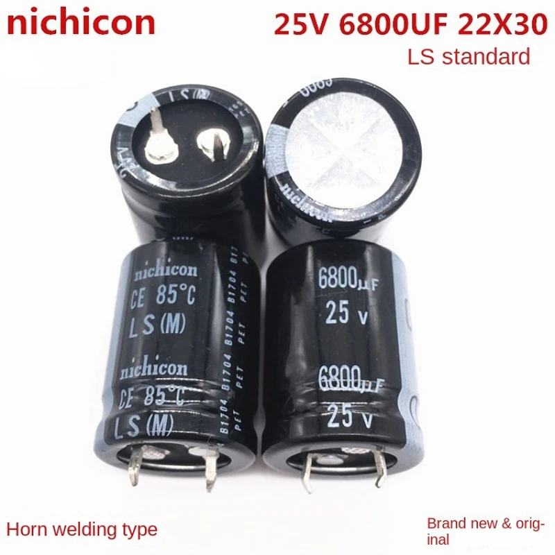 (1PCS)25V6800UF 22X30 Japan Nichicon Electrolytic Capacitor 6800UF 25V 22*30 LS Series