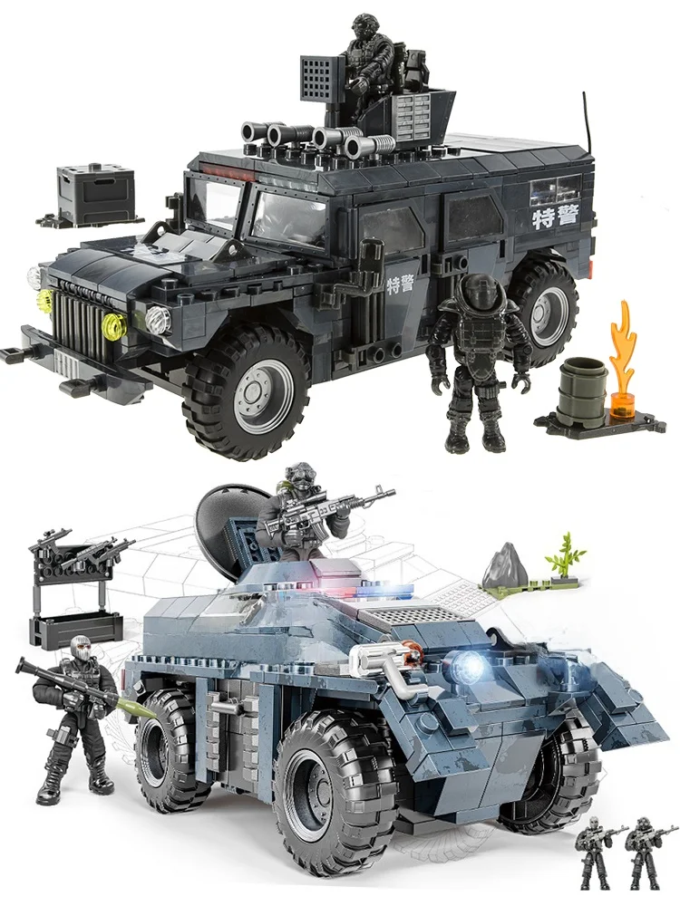 xiang-jun-armor-plugs-assembly-model-off-road-infantry-heavy-firepower-tank-assembly-toy-for-children-and-adults