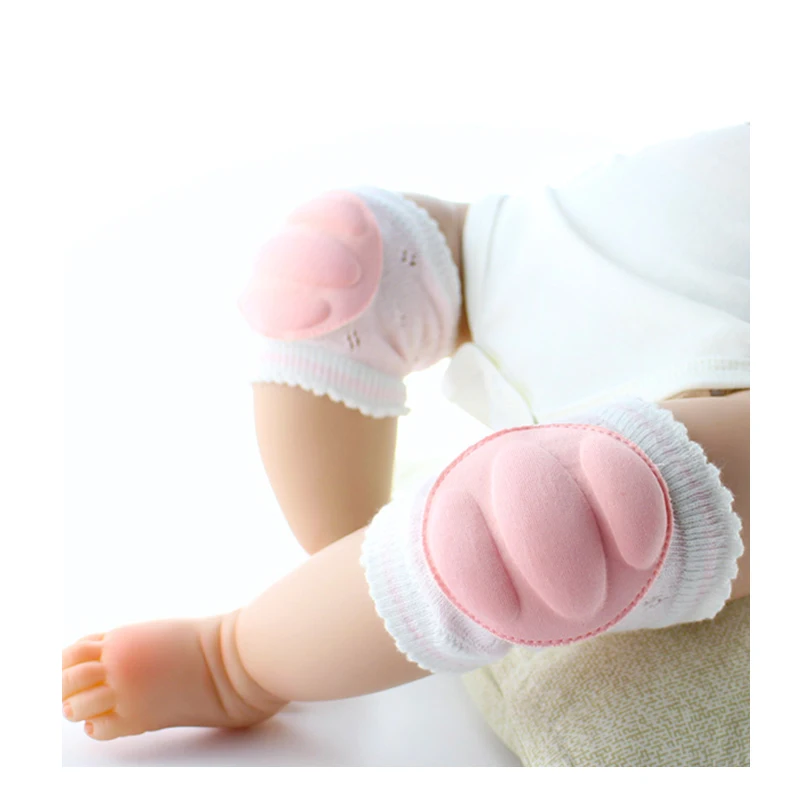 1Pair Baby knee Pads for Crawling Anti Slip Unisex Baby Knee Protectors Toddler Leg Warmers with Sponge for Babies Infant