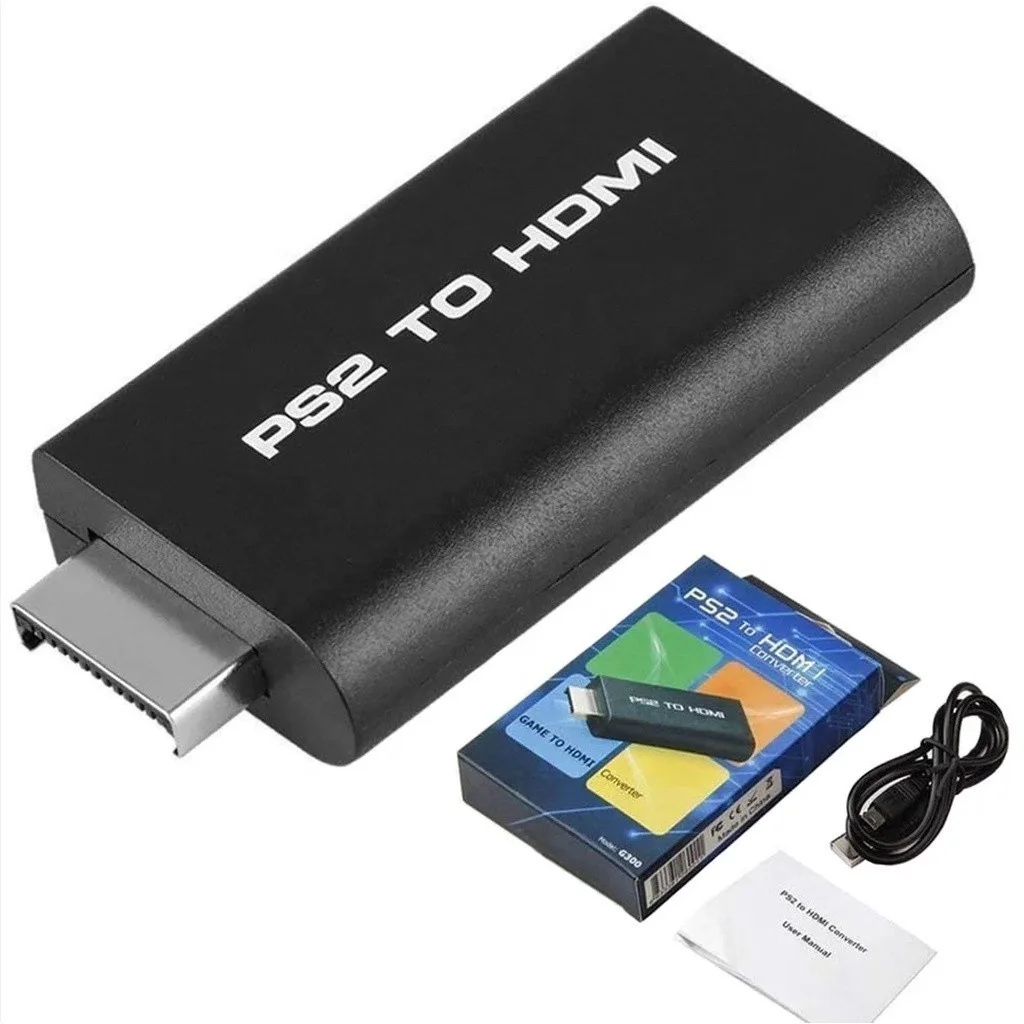 Adaptador Conversor Ps2 Audio Vídeo Av Para Cabo Hdmi