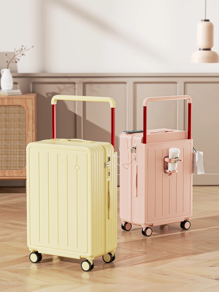 2025 New Wide Handle Luggage Small Carry-On Suitcase 20 Inch Travel Bag with Password Lock for Men And Women
