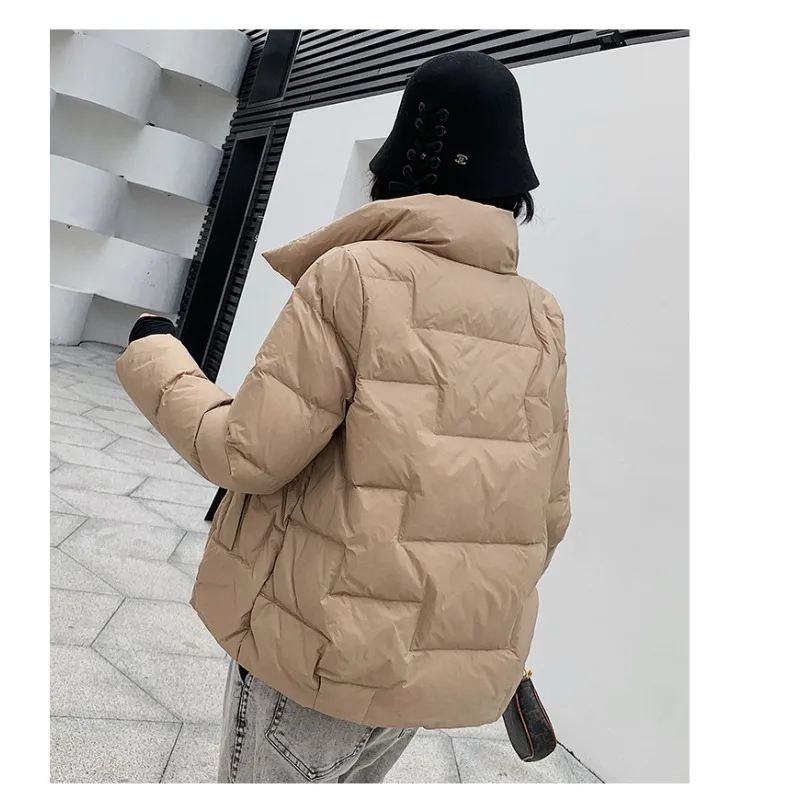 Women's Lightweight Short New Down Jacket Loose Fit Outerwear Stand-up Collar Fashion Women's Clothing Stylish Trendy