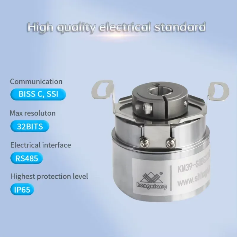 8mm absolute hollow shaft encoders KM39 high resolution to 32bit for robot arm encoder electric servo motor sensor