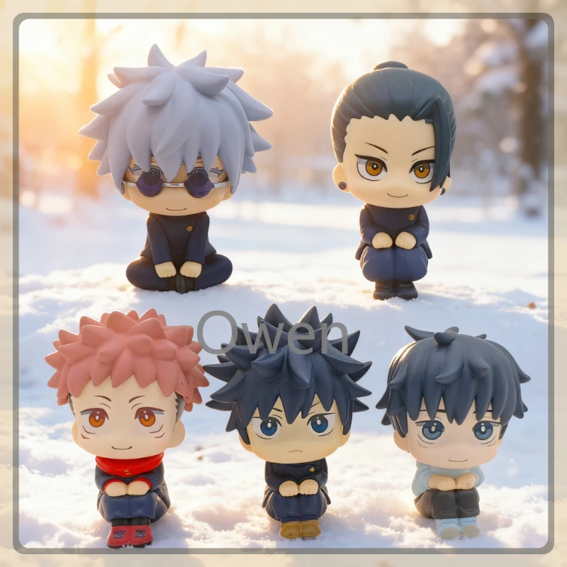 Figuras de Acción de Gojo Satoru, Jujutsu Kaisen, Mini Figura de Fushiguro Megumi, Itadori Yuji, PVC, Versión Q, Colección de Juguetes