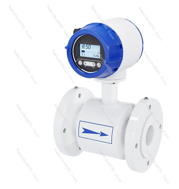 Intelligent electromagnetic flowmeter water and sewage anti-corrosion pipeline type liquid integrated split dn100/50/40