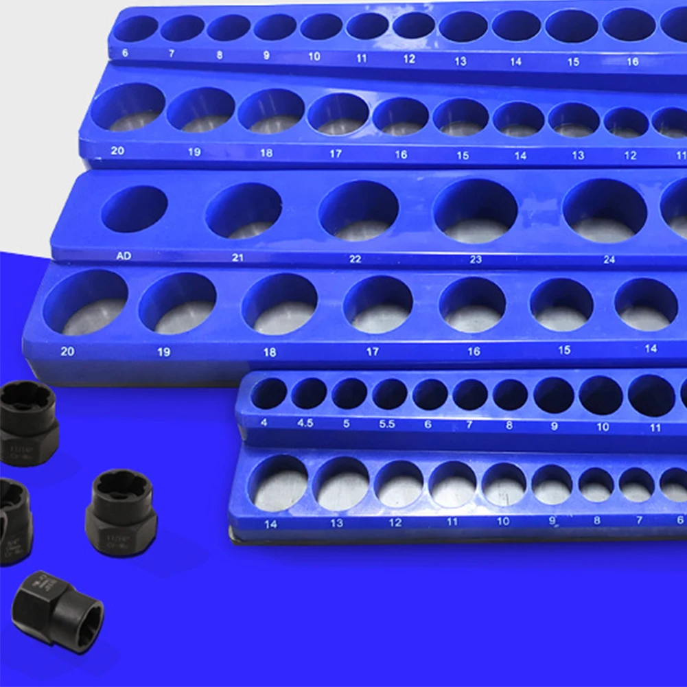 Magnetic Socket Organizers Magnetic Sockets Storage Rack Holds 141 Socket Metric SAE Socket Trays Professional Tools Organizer