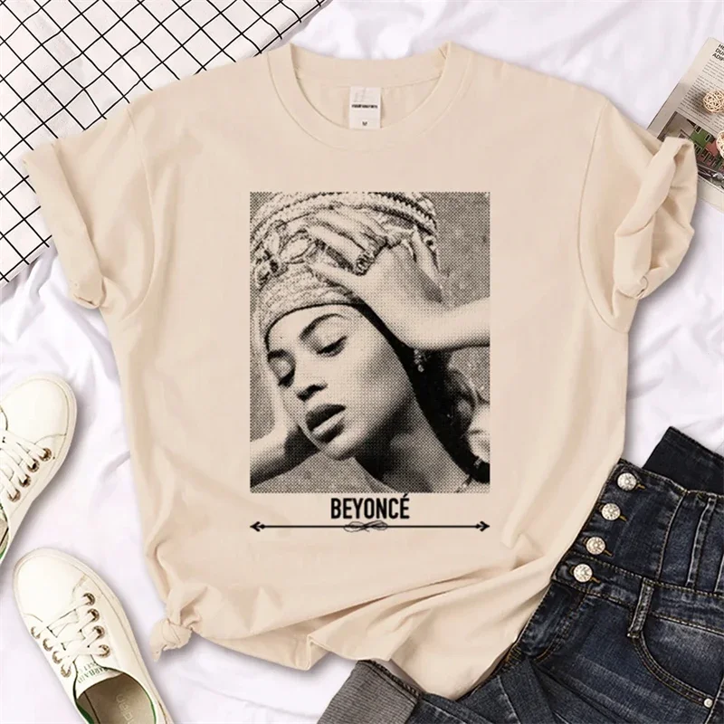 Beyonce Harajuku Women's Comic  Printed T Shirt Women Harajuku Graphic Tees Shirt Streetwear Femme Women's T-shirt Clothes Tops