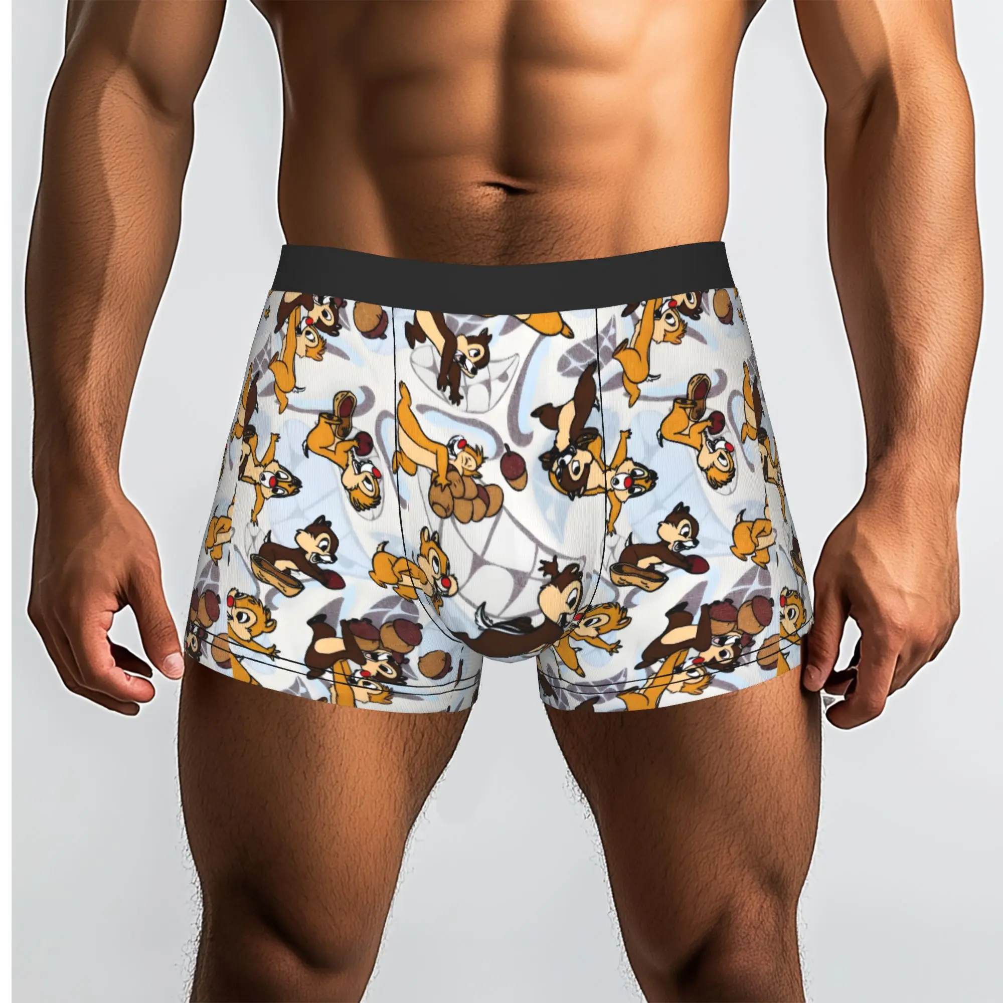 Custom Chip Anime D-Dales Boxer Shorts For Men 3D Printed  Underwear Panties Briefs Soft Underpants