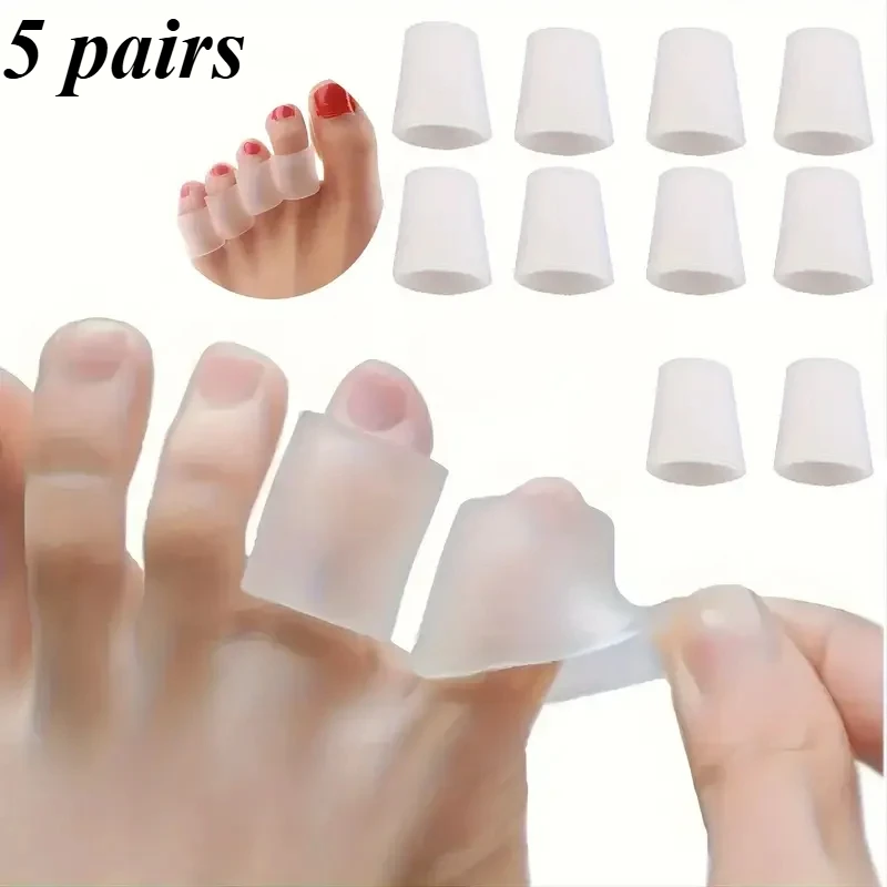 10Pcs Toe Protectors For High Heels Sneakers Casual Shoes Relieve Pain Prevent Blisters Friction Protection Foot Care Tool