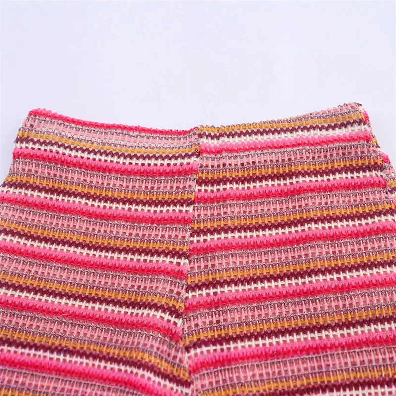 Moda de malha manga curta topo shorts definir feminino outono novo estilo design europeu e americano comércio