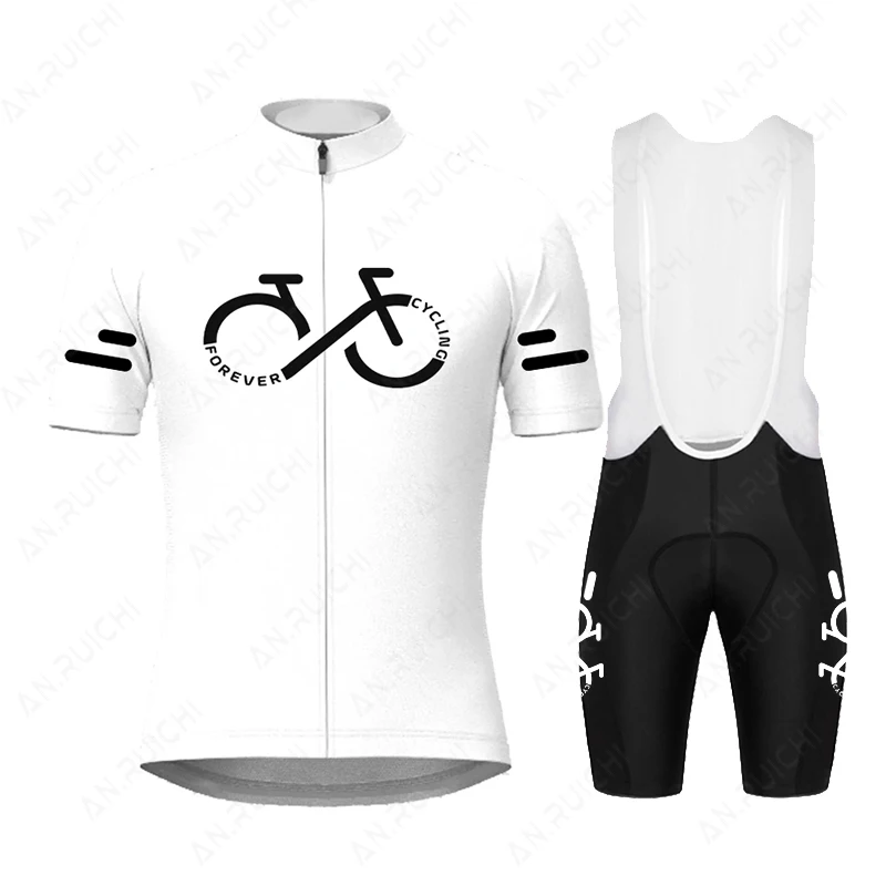 Pomarańczowa zestaw koszulek rowerowa 2023 męska odzież rowerowa z krótkim rękawem MTB Bike Uniform Ropa Maillot Ciclismo letnia odzież rowerowa