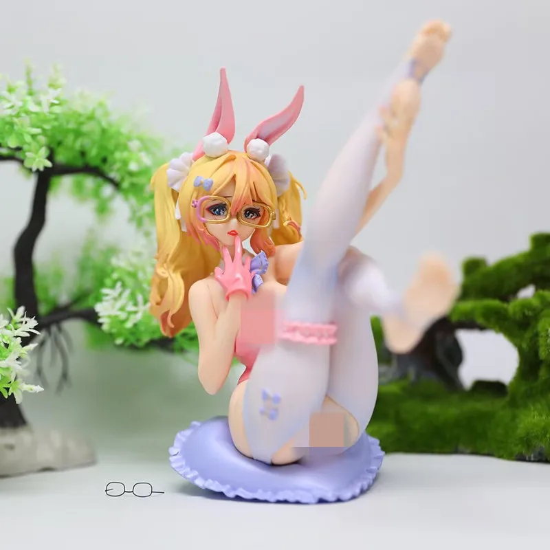 17CM Nuovo Anime Bunny Ear Girl Kawaii Action Figure PVC Doll Model Toys ornamento Decorazione del desktop Regali