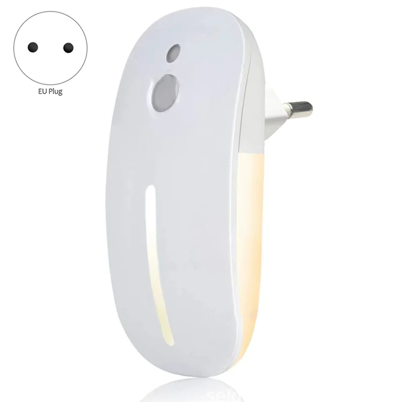 LED Night Light Motion Sensor Wireless Plug in EU 220V Night Lamp for Hallway Pathway EU Plug