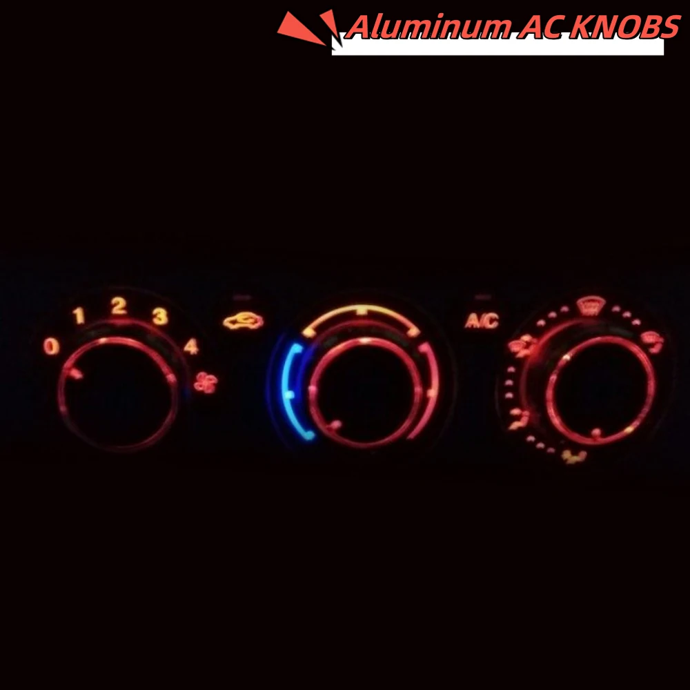 3Ps/Set Air Conditioning Knob For Ford Focus 2 MK2 Focus 3 MK3 Mondeo Aluminum alloy Car AC Heater Control Knob For Focus
