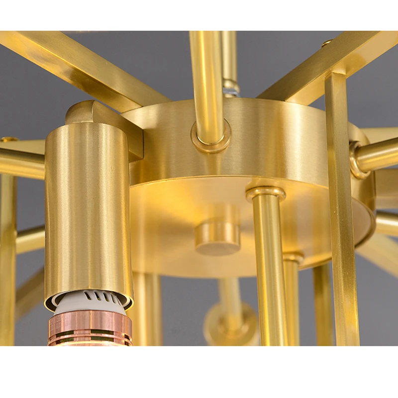 

Natural Marble Luxury Chandelier Lighting For Living Room ModernGold Hanging Fixture LED Restaurant Bedroom Lamp