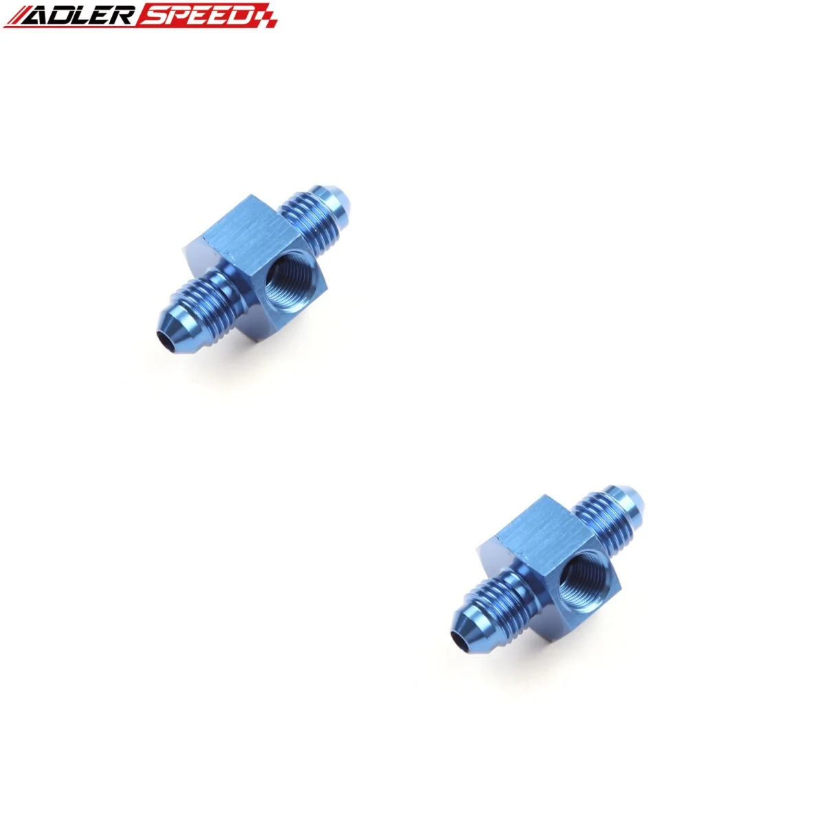 2pcs ADLERSPEED 3AN AN-3 To -3AN Fuel Pressure Gauge Fitting Adapter 1/8