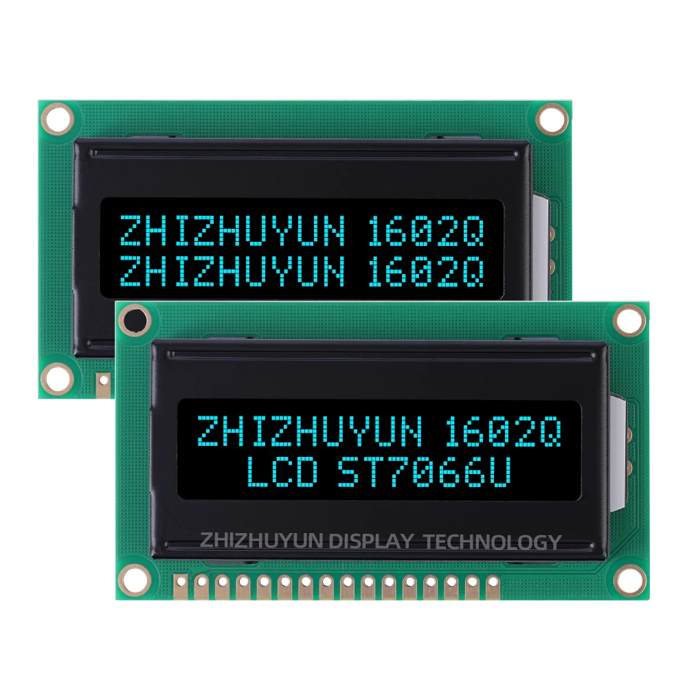 1602q Lcd-Scherm I2c Lcd-Display Module Russisch Cyrillisch Alfabet Engelse Lettertype Scherm Btn Zwarte Film Paarse Tekst