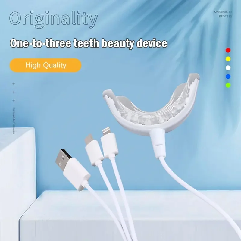 Tooth Whitening Accelerator Lamp Oral Care Tray Portable Whitening Enhancement Lamp Gel Cold Light Tooth Yellowing Removal