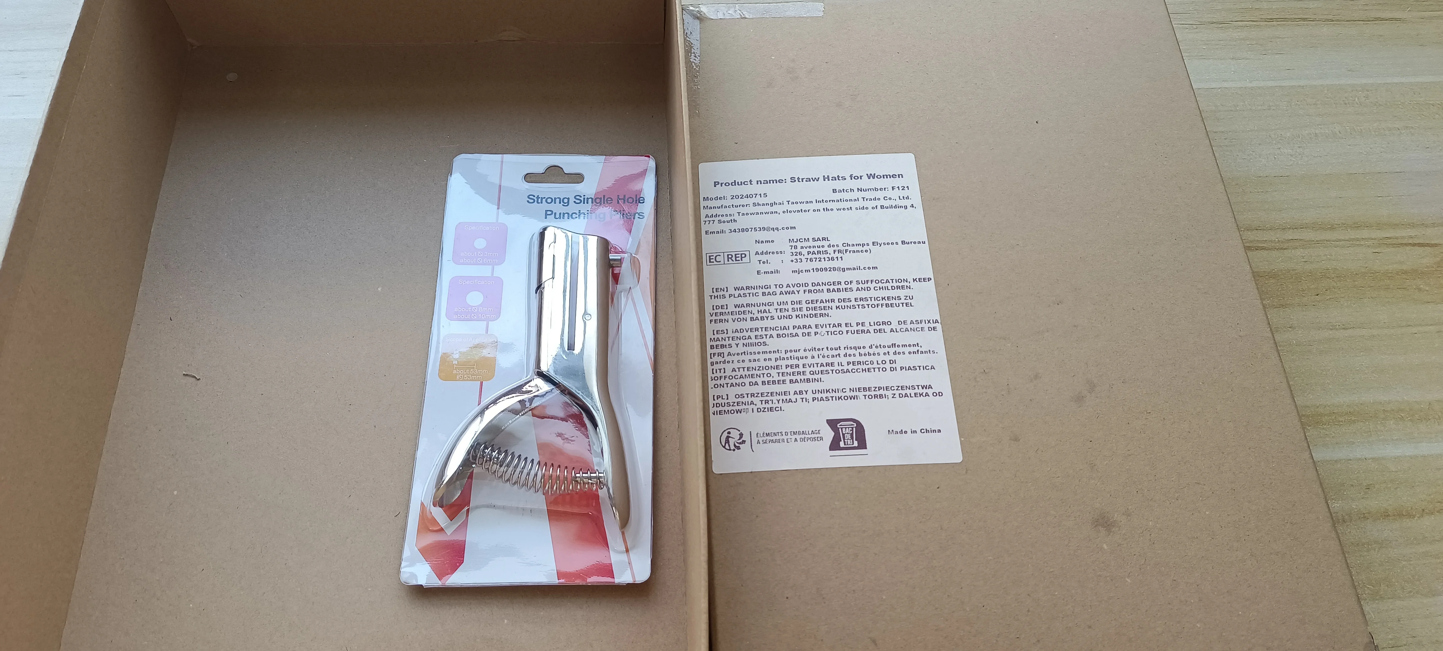 

Hole Punch Handhed Art Project 3mm/6mm Paper Chipboard Punching Paper Cutter