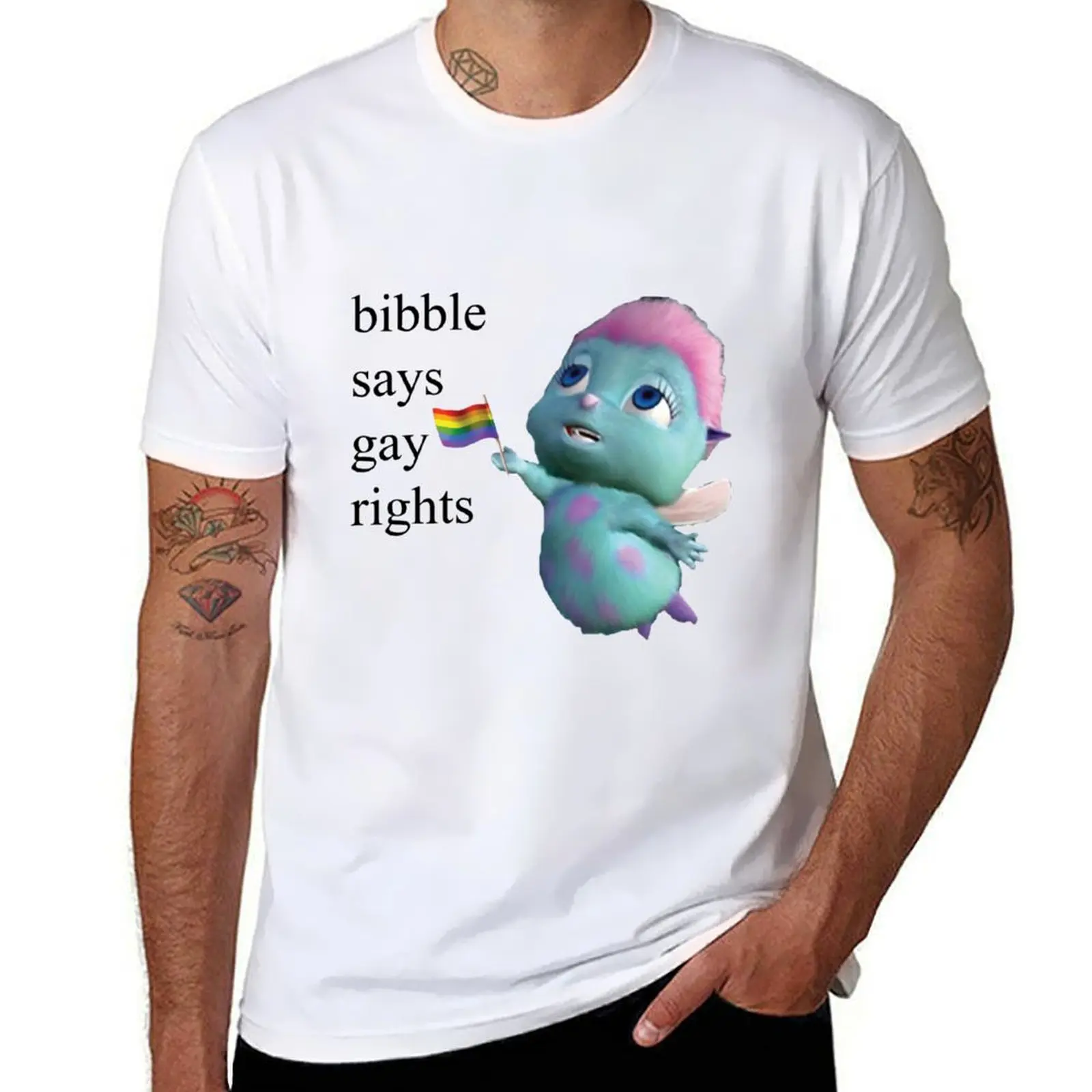 

Bibble Says Gay Rights T-Shirt g man t shirts for men t shirt for man 100 percent cotton t shirt man cotton T-shirt