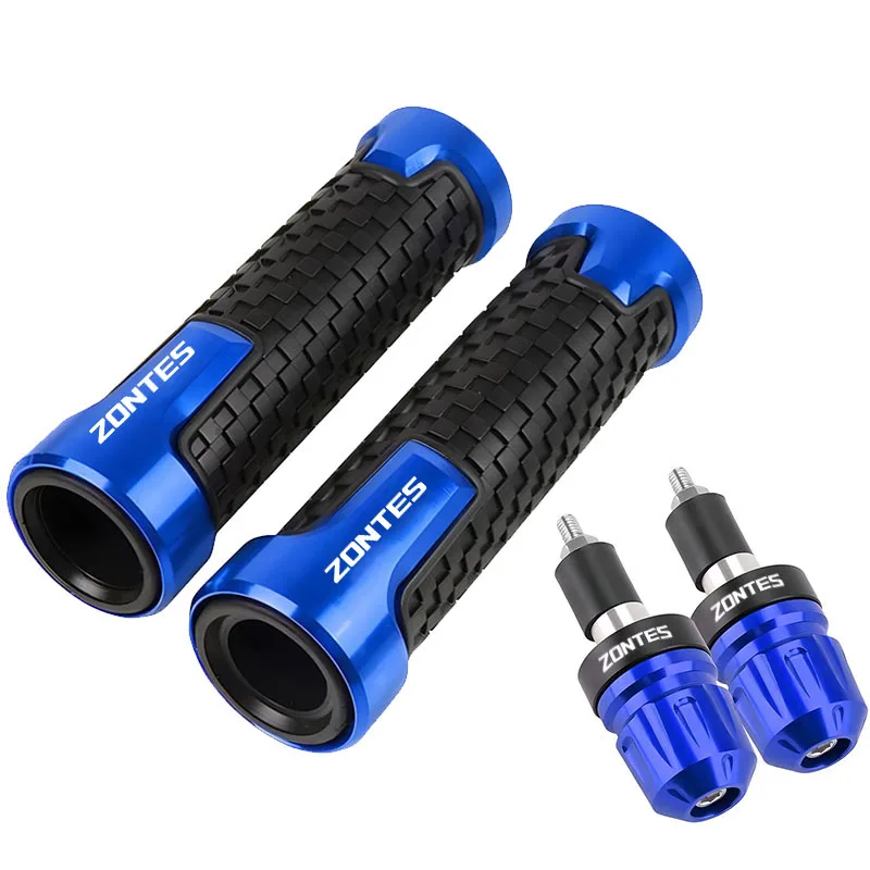 ل ZONTES 368G 368D/M/E/K 703F ADV 703RR G1 125 ZT125/U ZT310X ZX310T/V/R دراجة نارية 7/8 ''22 مللي متر المقود القبضات مقود ينتهي #4