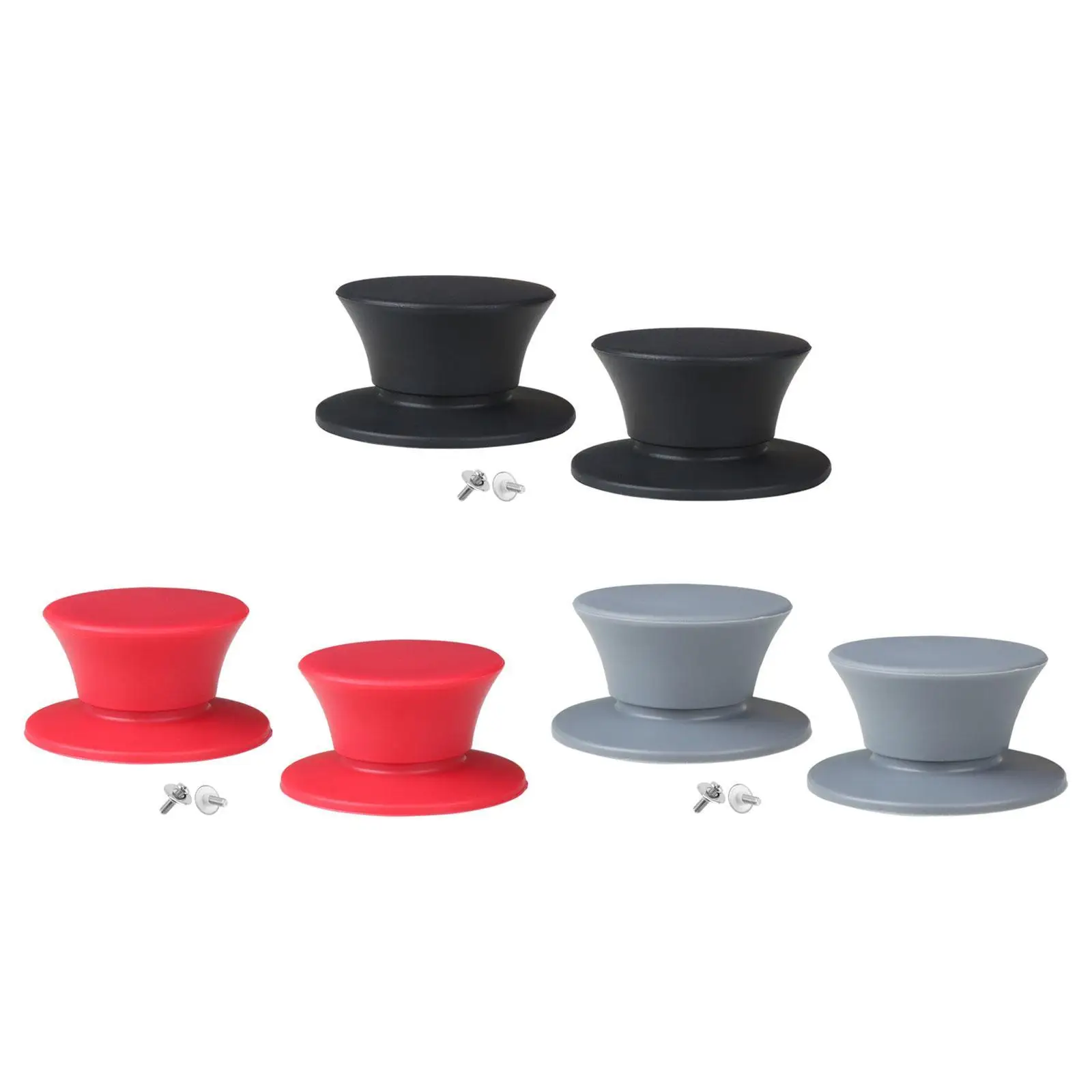 

2x Pot Lid Knobs Pan Lid Holding Handles Anti Scald Sturdy with Screws Cookware