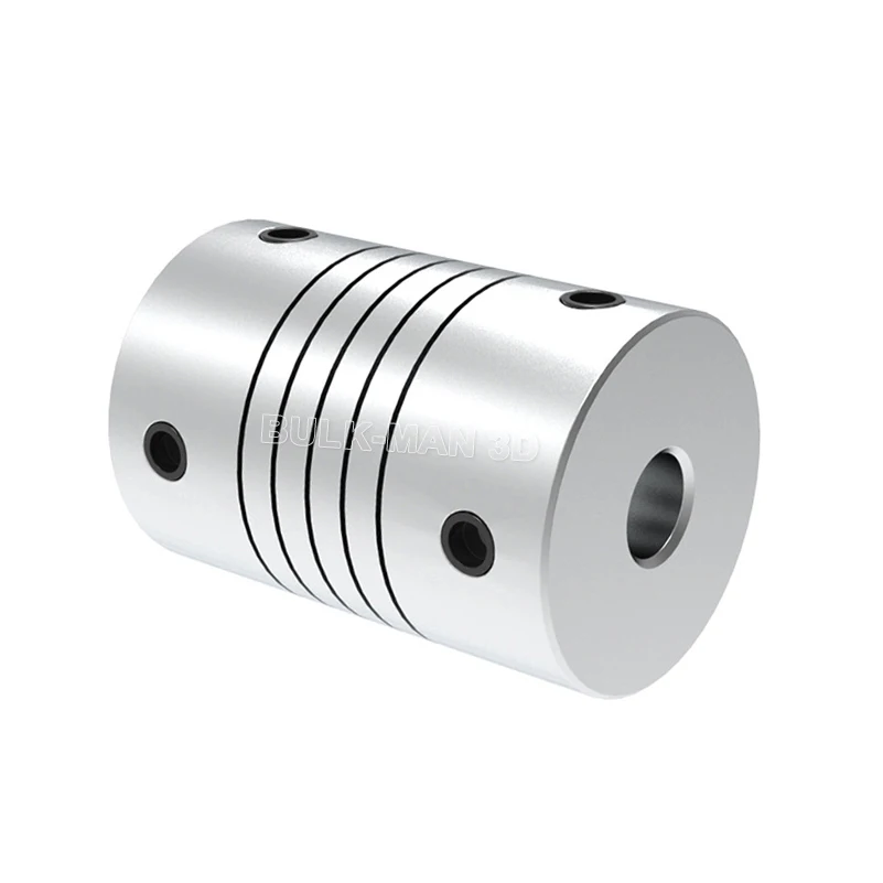 D15L20 Coupler poros rahang kopling fleksibel aluminium 4mm 5mm 6mm 6.35mm 7mm 8mm untuk Printer 3D CNC Motor Stepper