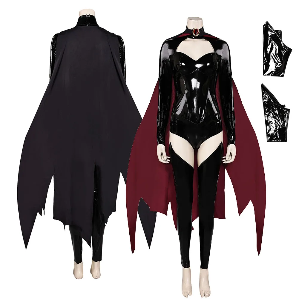 Madelyne Cosplay Pryor Costume Halloween Carnival Suit Movie Cartoon Super Villain X 97 Oufit Female Women Cloak Fantasy Outfit