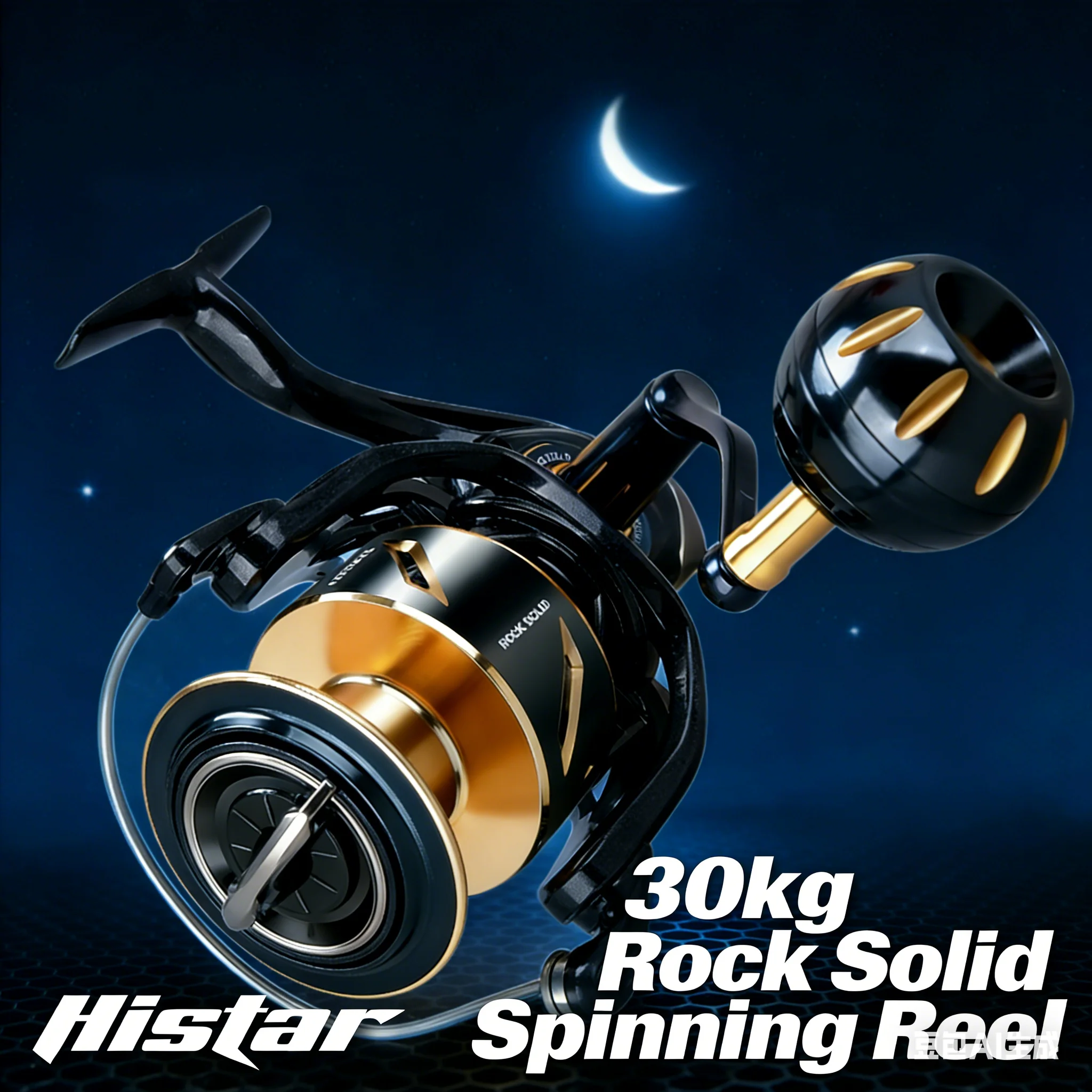 

HISTAR Rock Solid Spinning Fishing Reels Saltwater 8000 Full Metal Body 30kg Drag 2026 New Arrivals Screw In Handle 550G