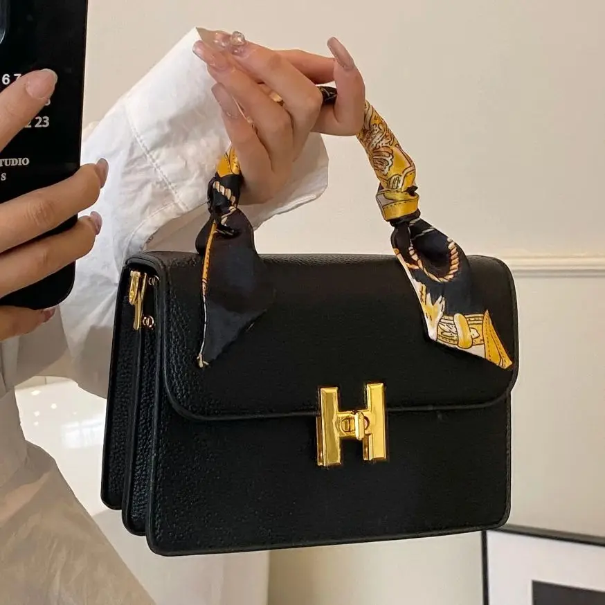 

Zeyph Elegant Temperament Silk Scarf Handbag Small Square Bag Crossbody Bag Simple Atmosphere Designer Four Seasons