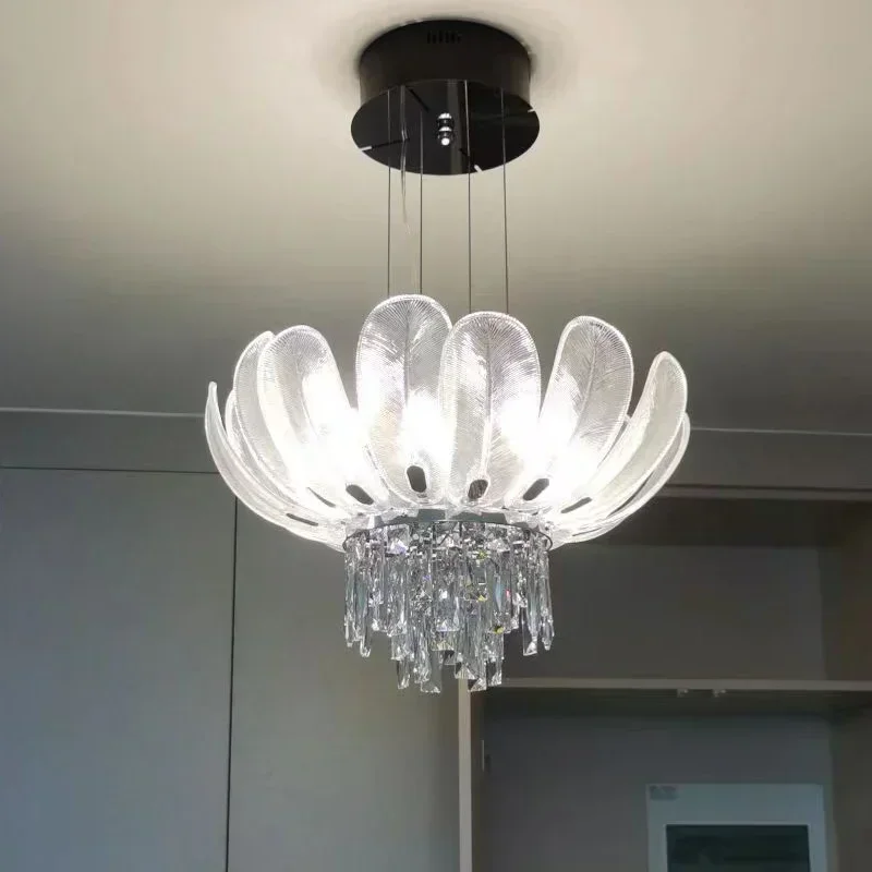 

Ceiling Chandeliers Crystal Pendant Lamp Modern Design Luxury Lighting Fixtures Home Lustre Foyer Hanging Light home decoration
